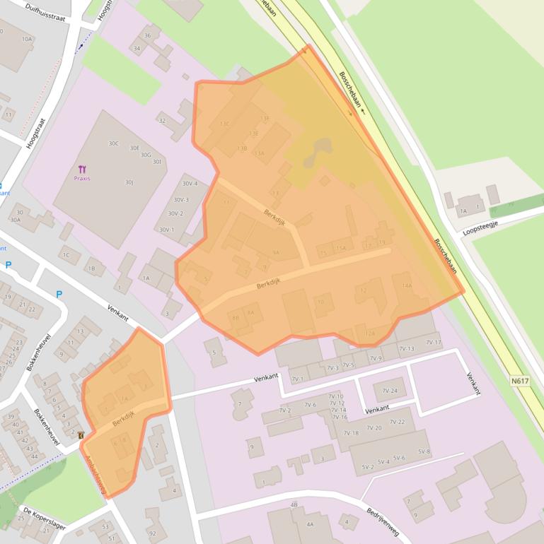 Kaart van postcodegebied 5271SR.