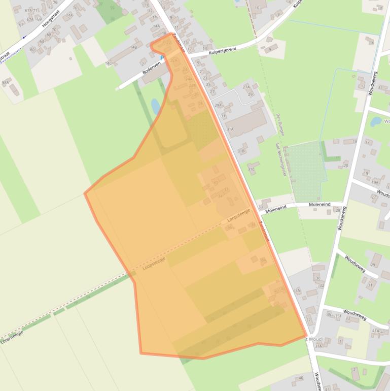 Kaart van postcodegebied 5271TK.