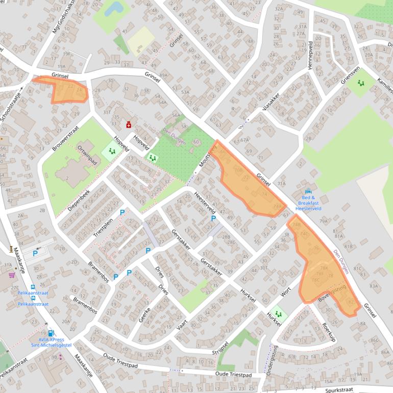 Kaart van postcodegebied 5271TL.