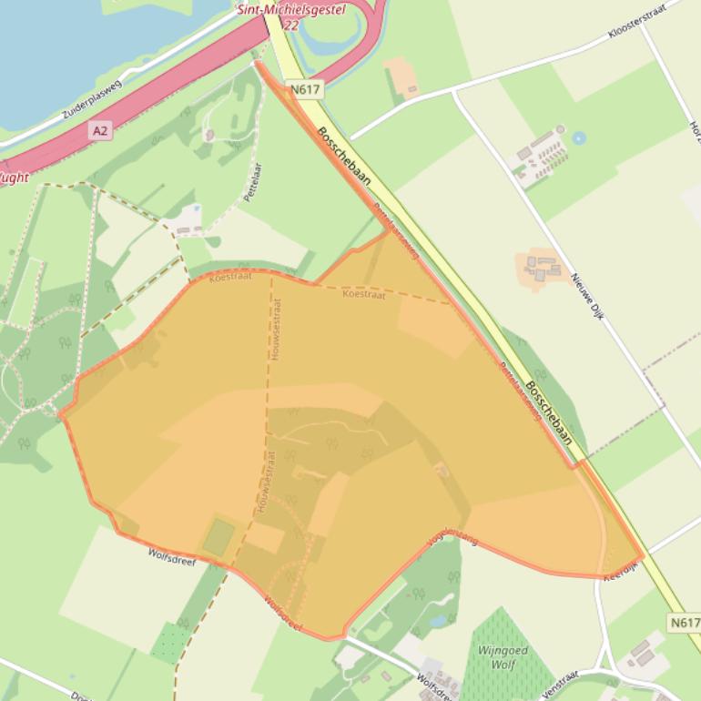 Kaart van postcodegebied 5271TP.