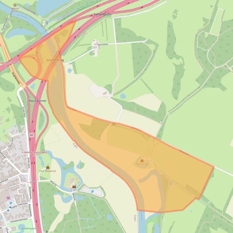 Kaart van postcodegebied 5271TT.