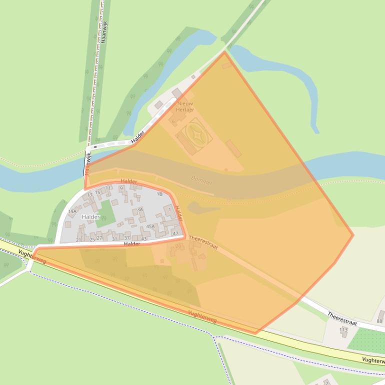 Kaart van postcodegebied 5271VK.