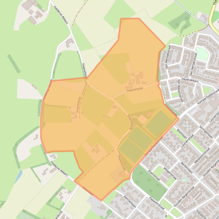 Kaart van postcodegebied 5271VN.