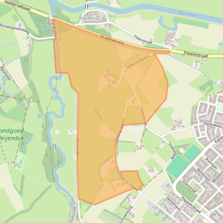 Kaart van postcodegebied 5271VP.