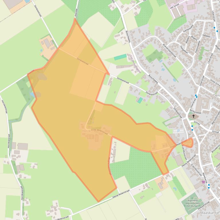 Kaart van postcodegebied 5271VW.
