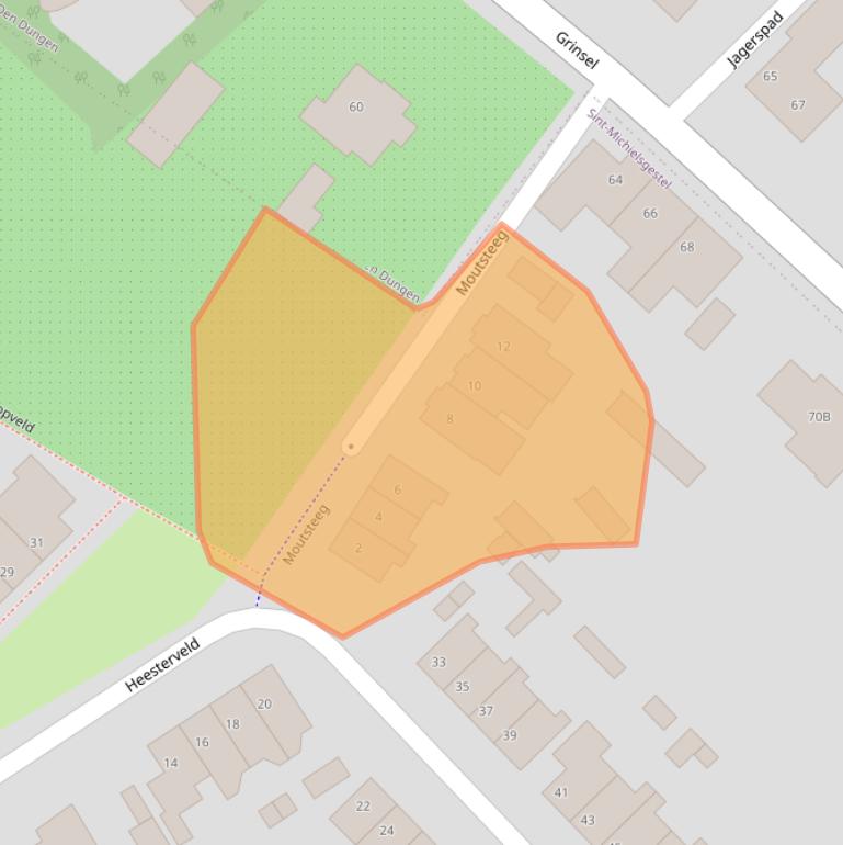 Kaart van postcodegebied 5271WZ.