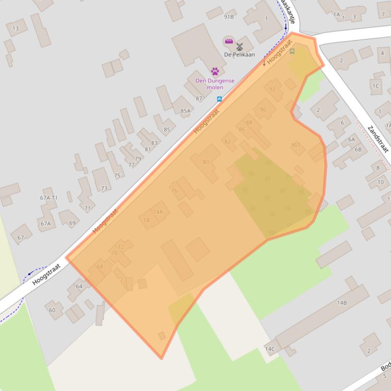 Kaart van postcodegebied 5271XC.