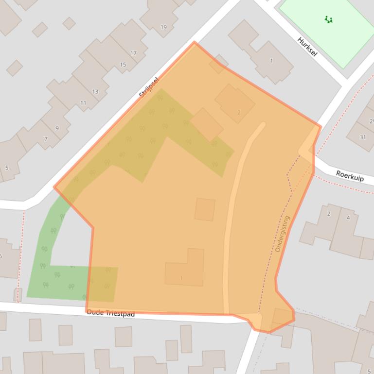 Kaart van postcodegebied 5271XS.