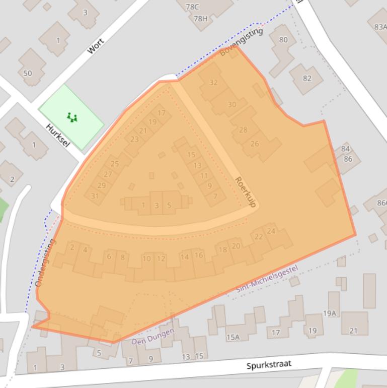 Kaart van postcodegebied 5271ZL.