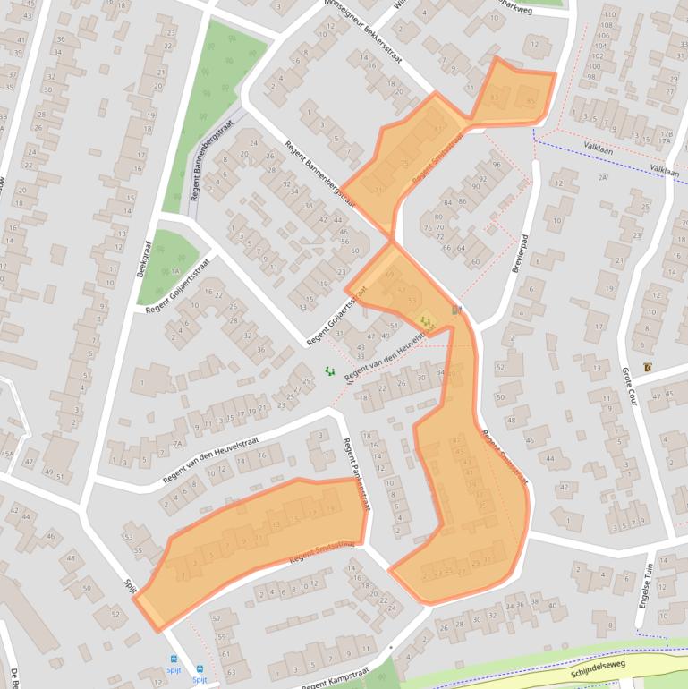 Kaart van postcodegebied 5272BC.