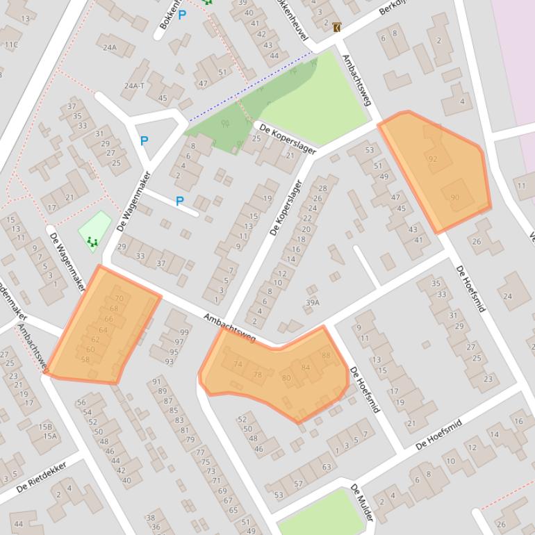 Kaart van postcodegebied 5272RW.