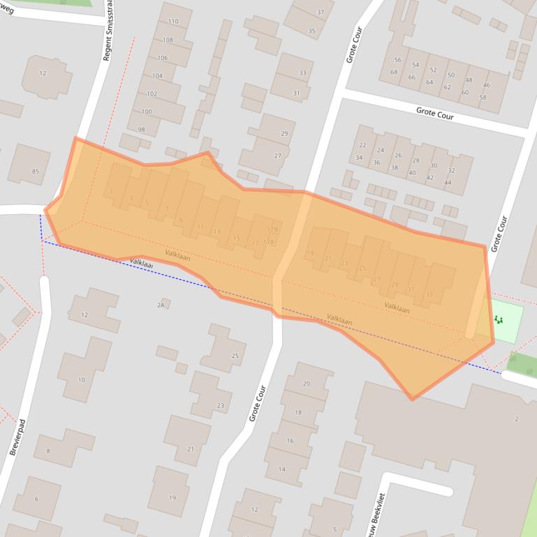 Kaart van postcodegebied 5272RX.
