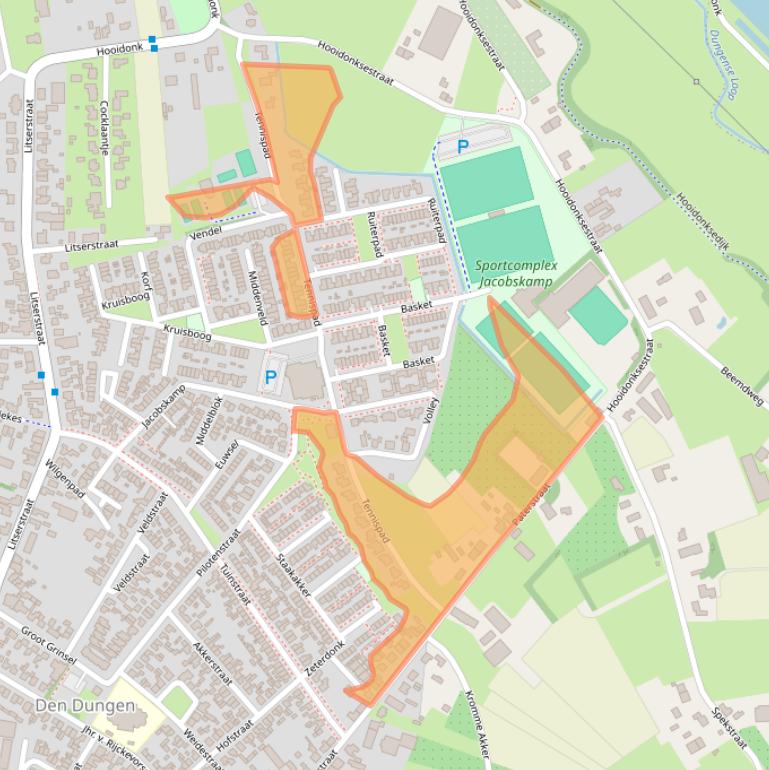 Kaart van postcodegebied 5275AH.