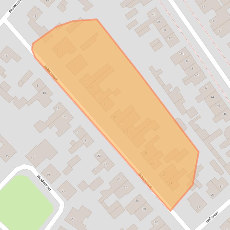 Kaart van postcodegebied 5275AS.