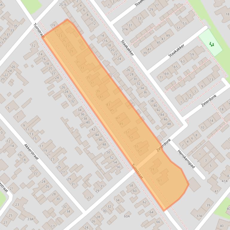 Kaart van postcodegebied 5275AW.