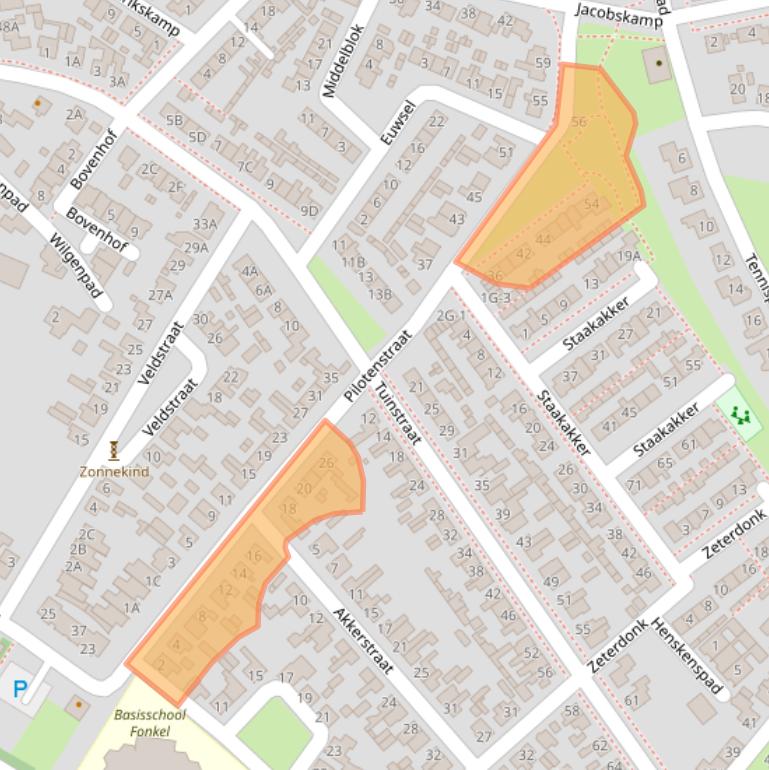 Kaart van postcodegebied 5275BC.