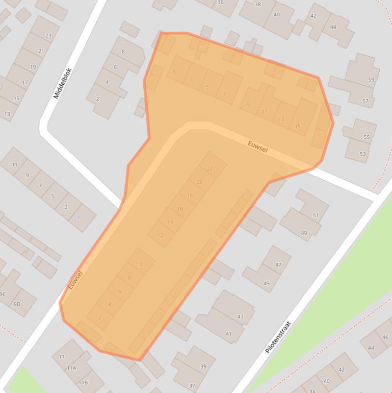 Kaart van postcodegebied 5275BH.