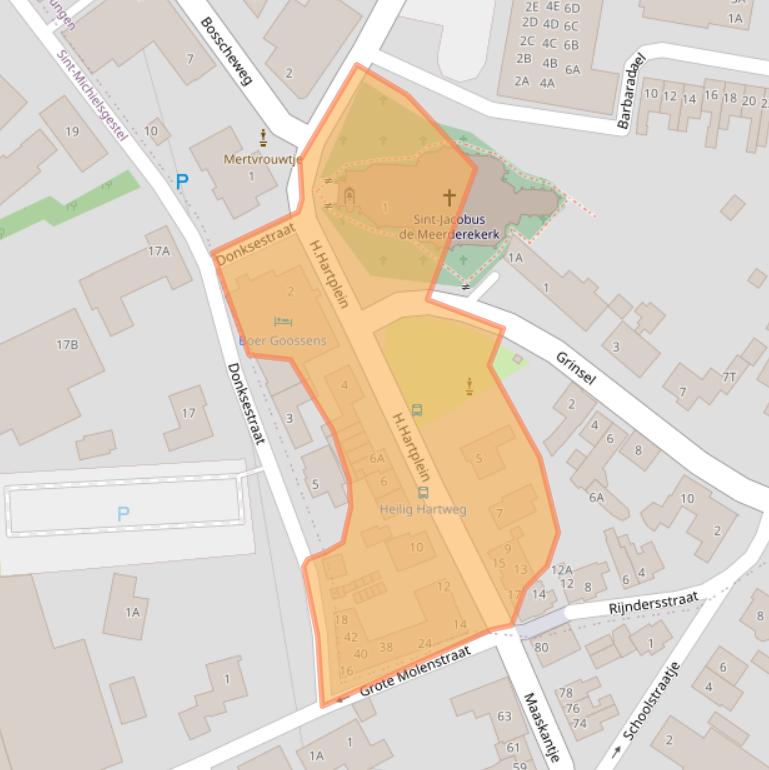 Kaart van postcodegebied 5275BM.