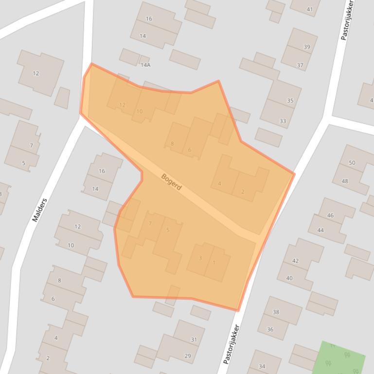 Kaart van postcodegebied 5275CE.