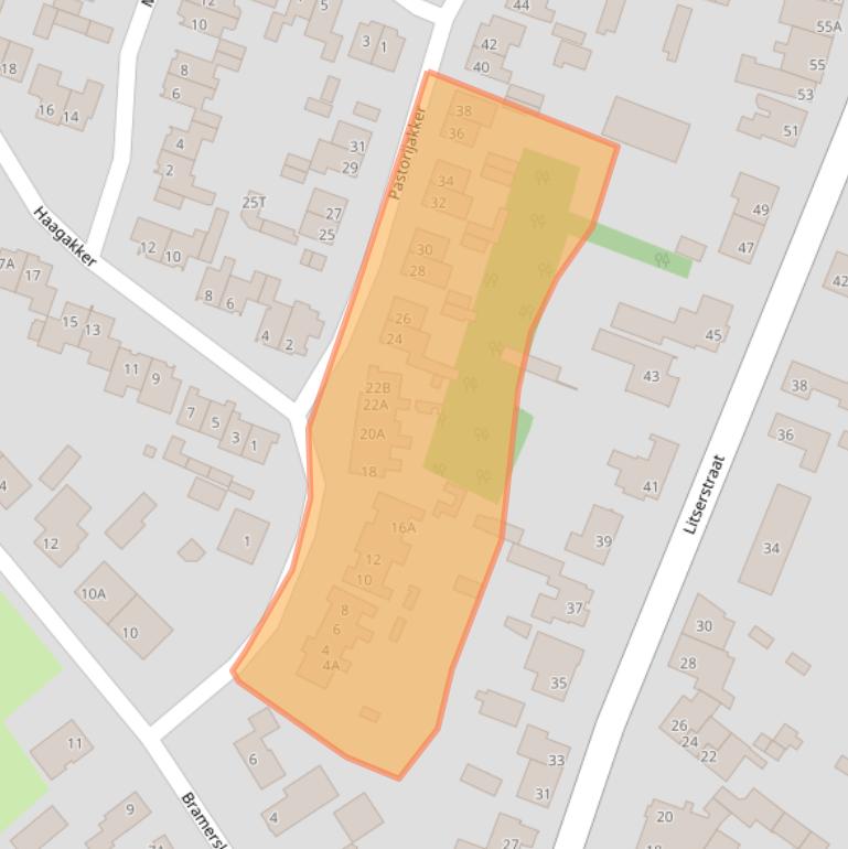 Kaart van postcodegebied 5275CG.