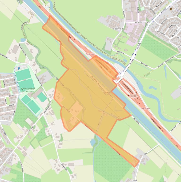Kaart van postcodegebied 5275HZ.