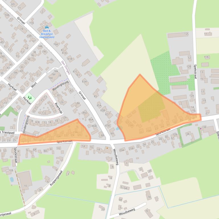 Kaart van postcodegebied 5275JA.