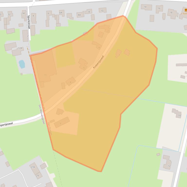 Kaart van postcodegebied 5275JE.