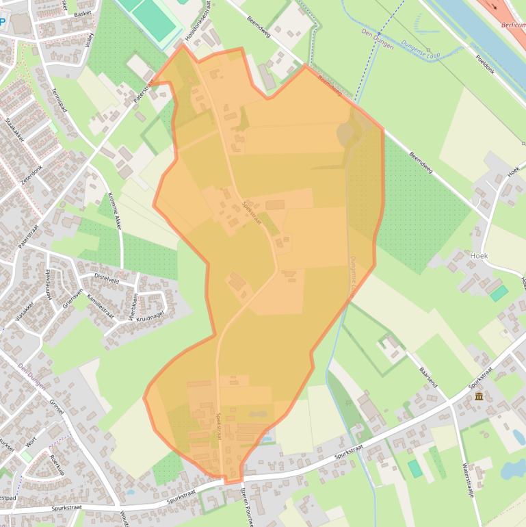Kaart van postcodegebied 5275JG.