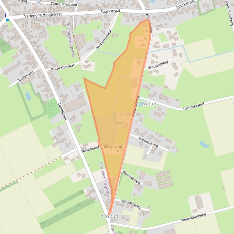 Kaart van postcodegebied 5275JK.