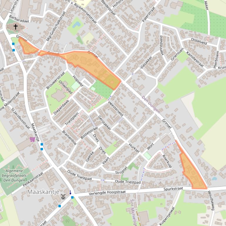 Kaart van postcodegebied 5275JP.