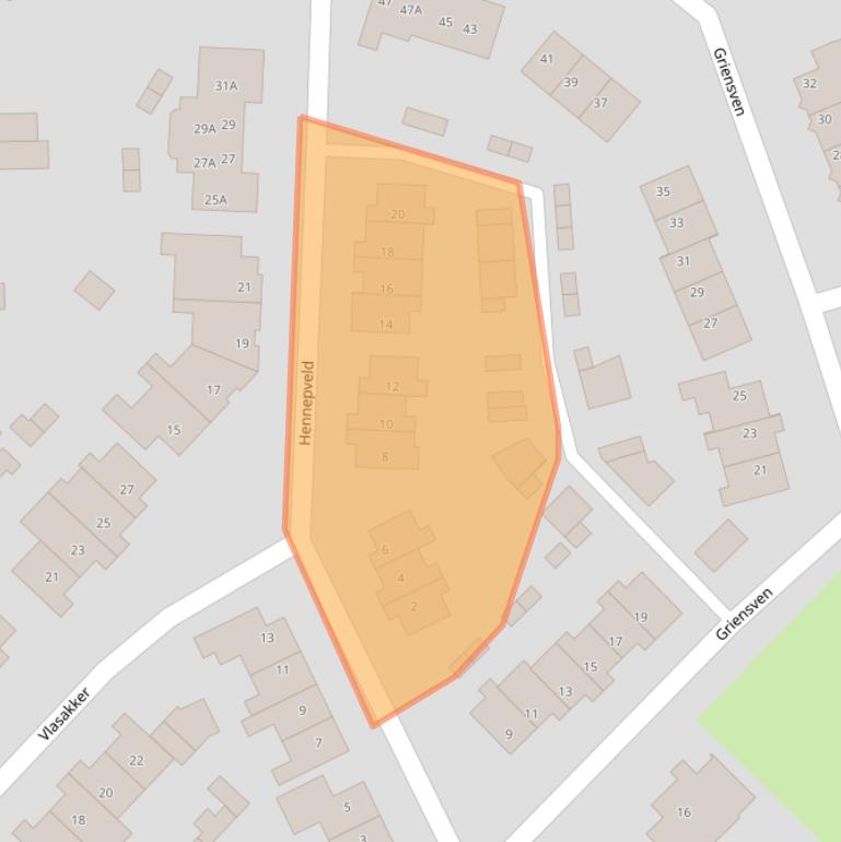 Kaart van postcodegebied 5275KD.