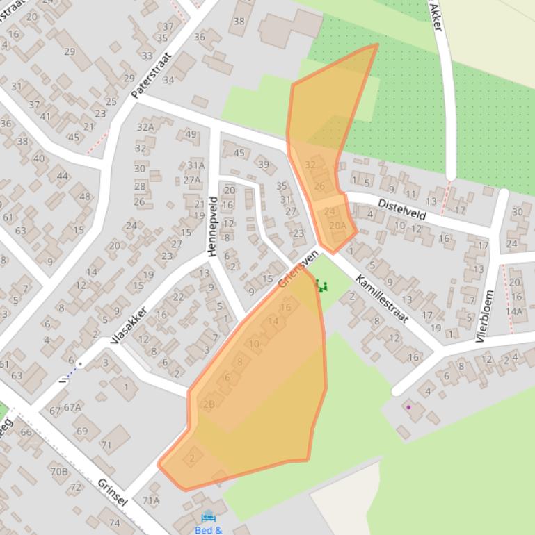 Kaart van postcodegebied 5275KE.