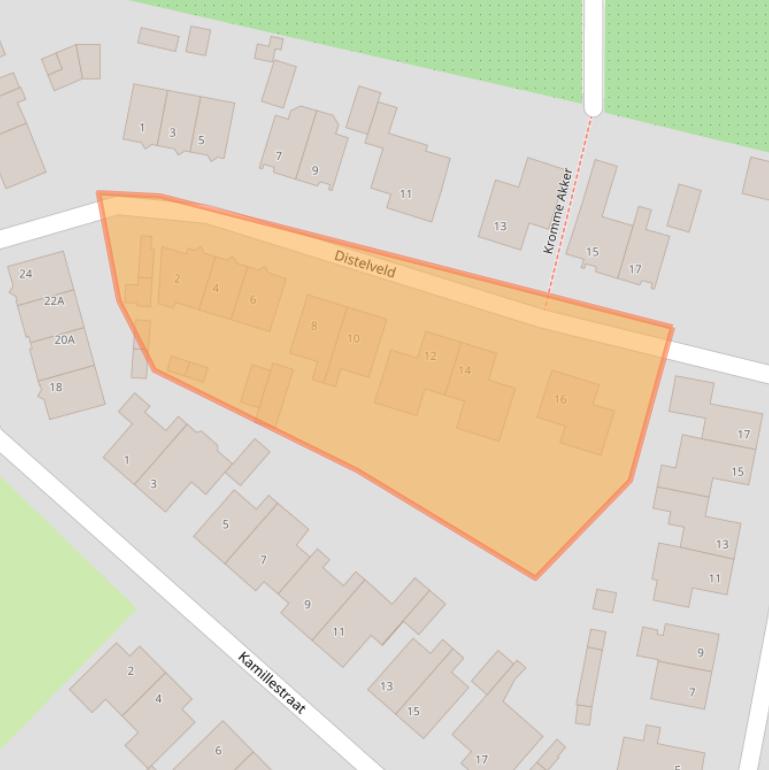 Kaart van postcodegebied 5275KM.