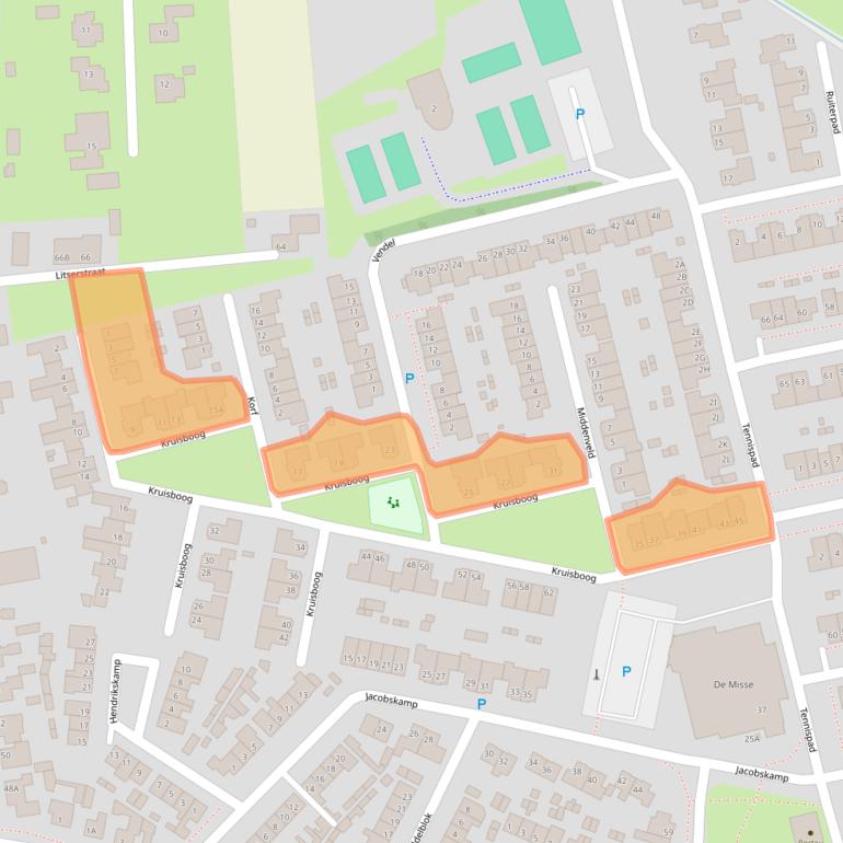 Kaart van postcodegebied 5275LJ.