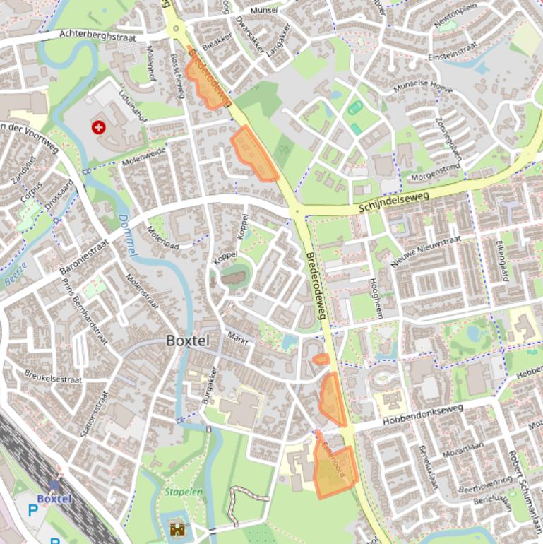 Kaart van postcodegebied 5281AC.