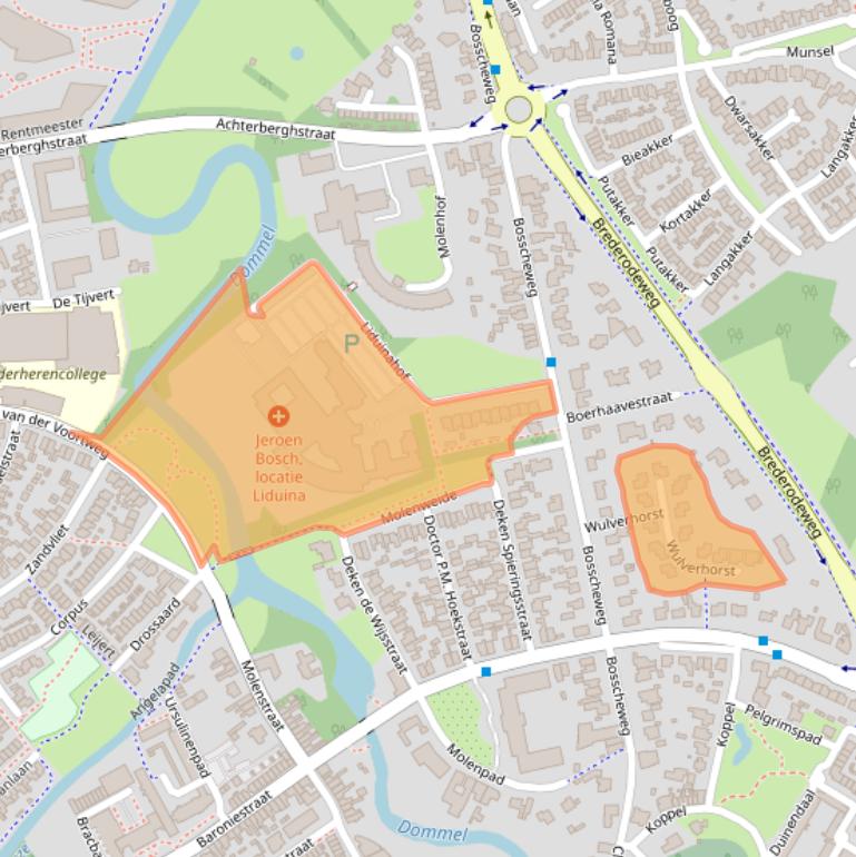 Kaart van postcodegebied 5281AD.