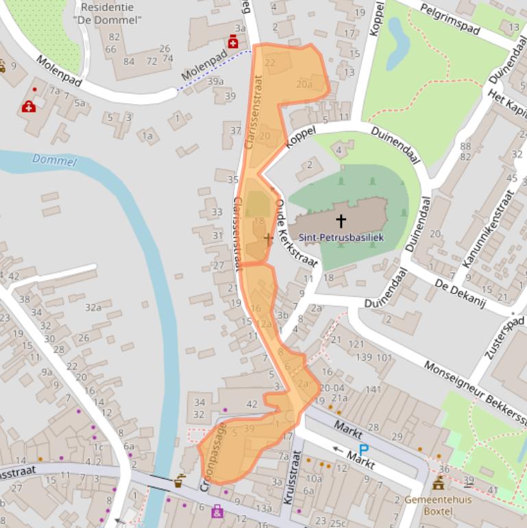 Kaart van postcodegebied 5281AZ.