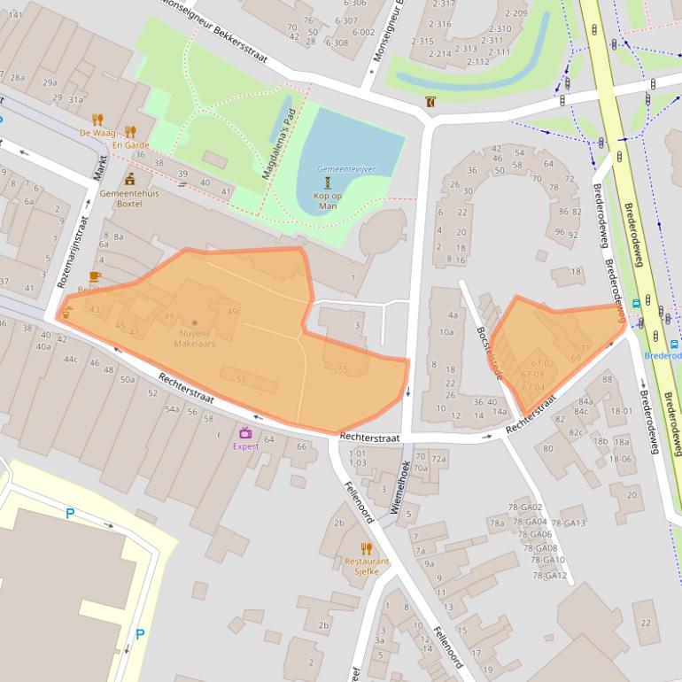 Kaart van postcodegebied 5281BT.