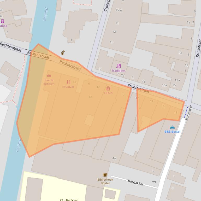 Kaart van postcodegebied 5281BV.