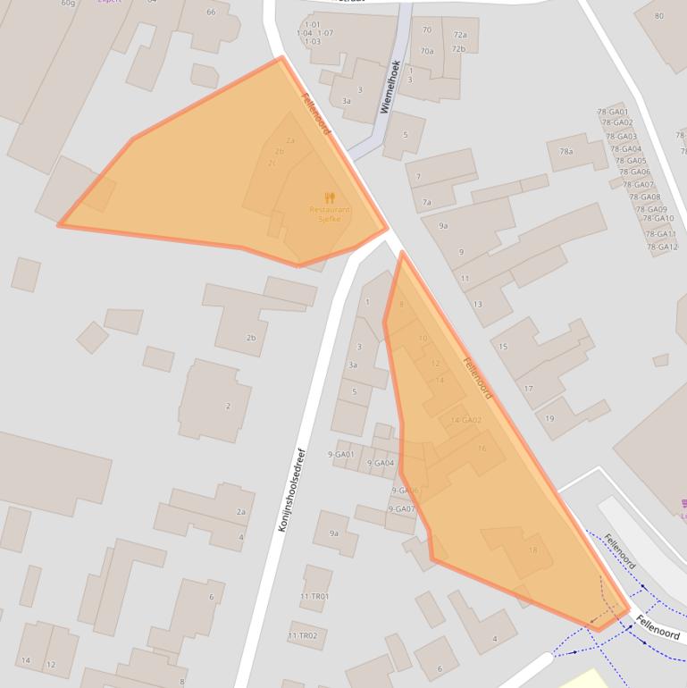 Kaart van postcodegebied 5281CB.