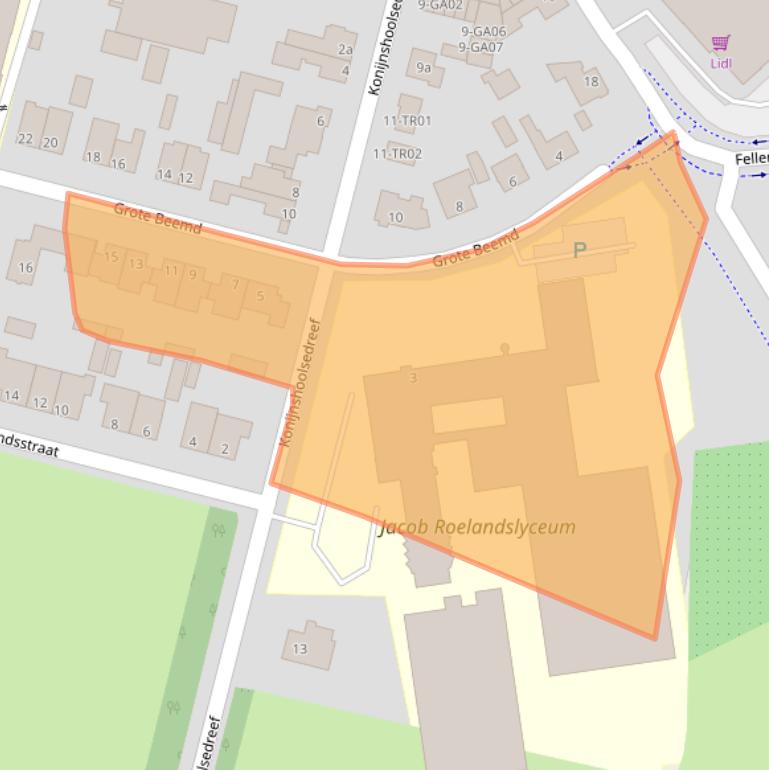 Kaart van postcodegebied 5281CC.