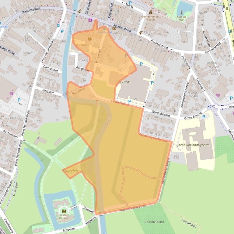 Kaart van postcodegebied 5281CH.