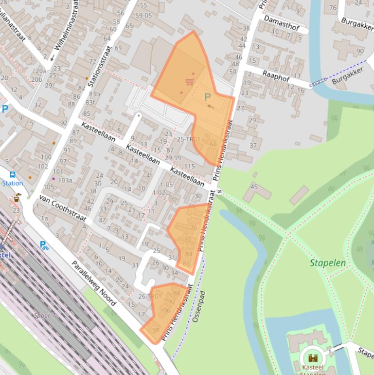 Kaart van postcodegebied 5281CN.