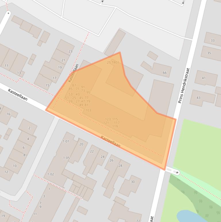 Kaart van postcodegebied 5281CX.