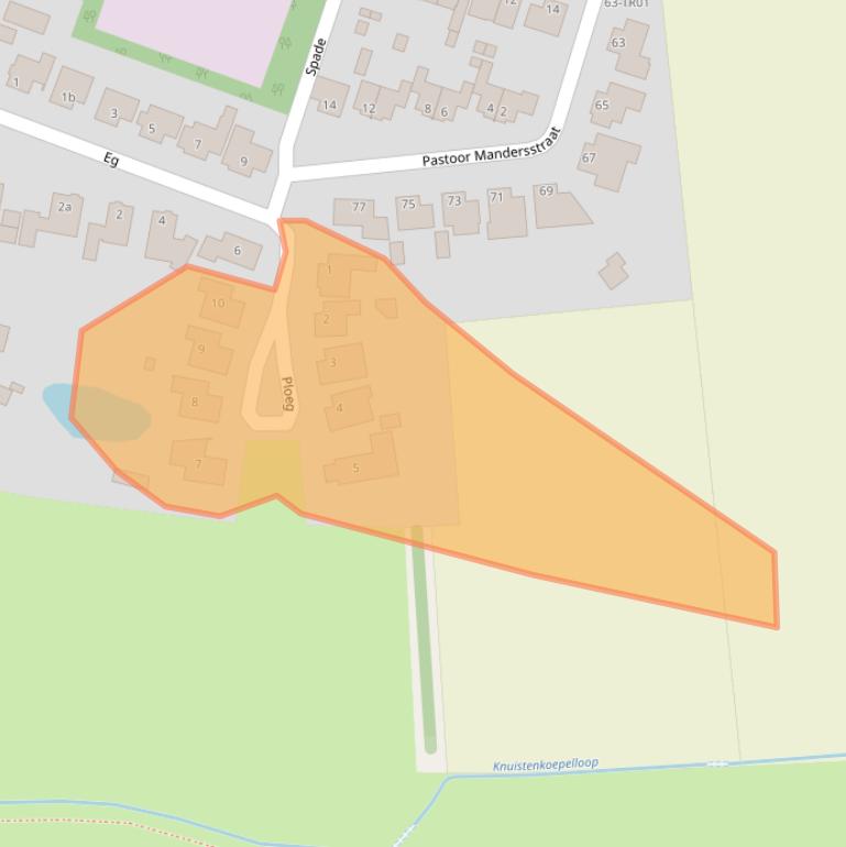 Kaart van postcodegebied 5281EL.