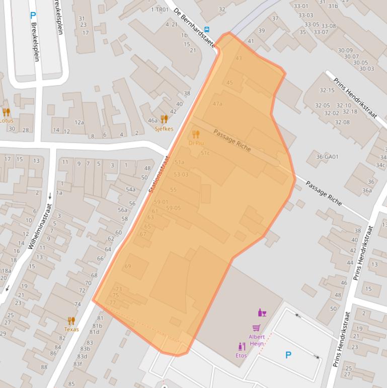 Kaart van postcodegebied 5281GB.