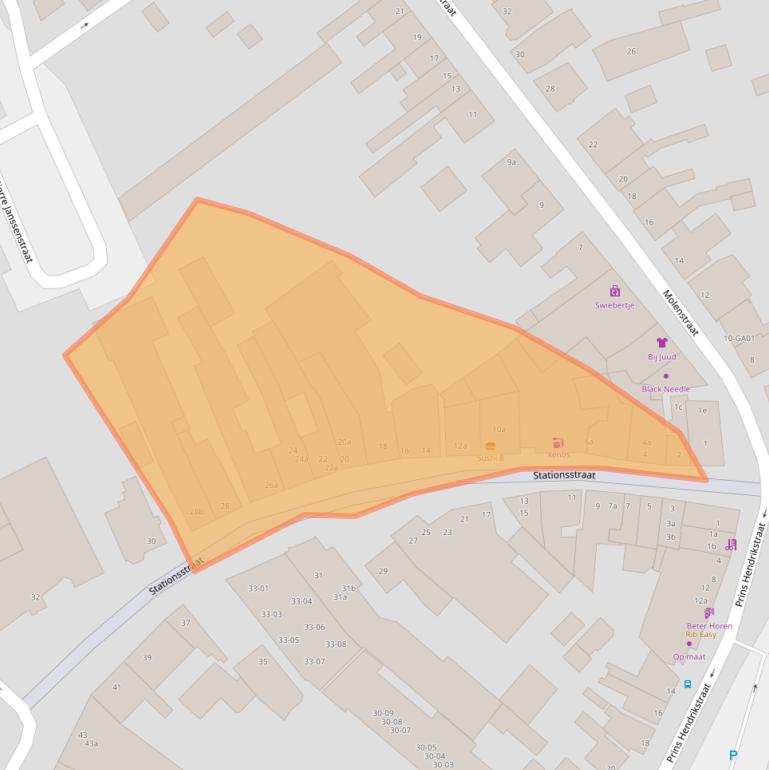 Kaart van postcodegebied 5281GD.