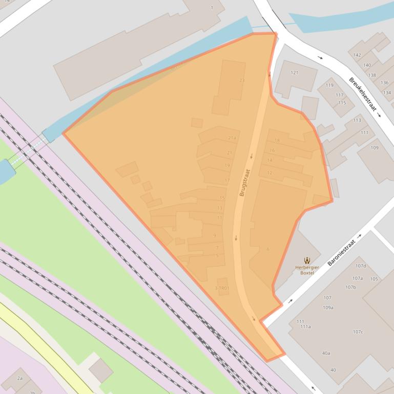 Kaart van postcodegebied 5281JA.