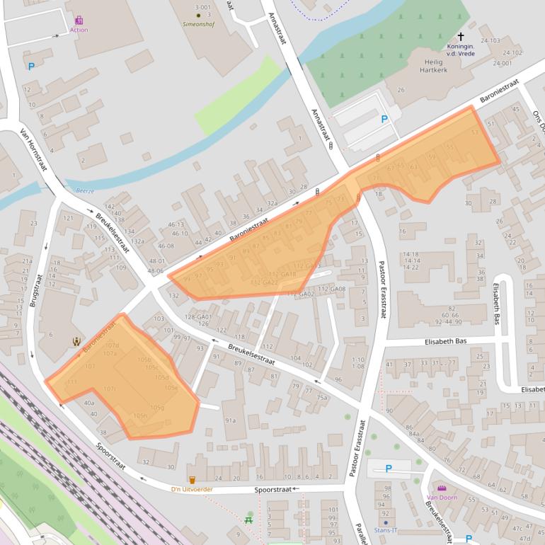 Kaart van postcodegebied 5281JC.