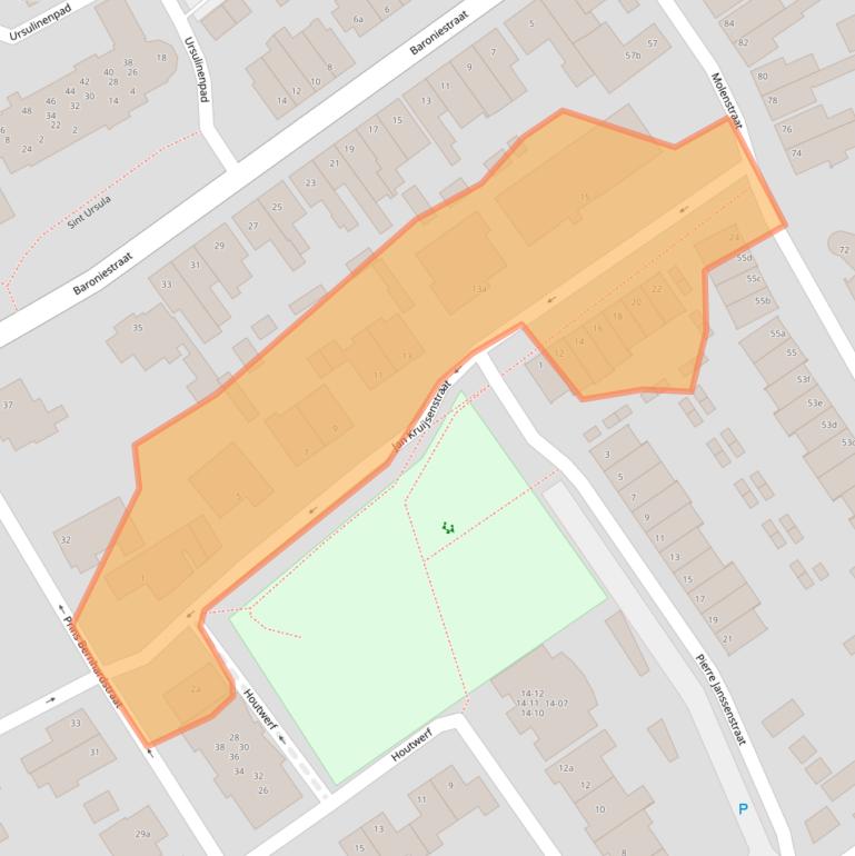 Kaart van postcodegebied 5281JL.